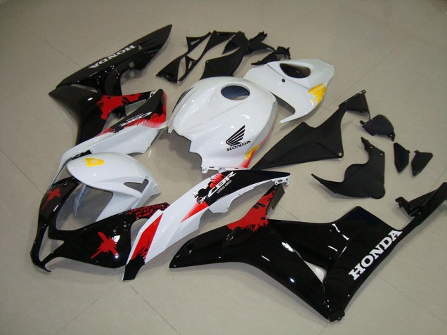 Weiß Schwarz Rot Honda CBR 600 RR 2007-2008 Motorrad Verkleidungen Weiß Schwarz Rot Honda CBR 600 RR 2007-2008 Motorrad Verkleidungen