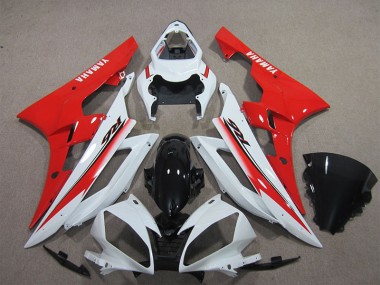 Weiß Schwarz Rot Yamaha R6 2006-2007 Motorrad Verkleidungen