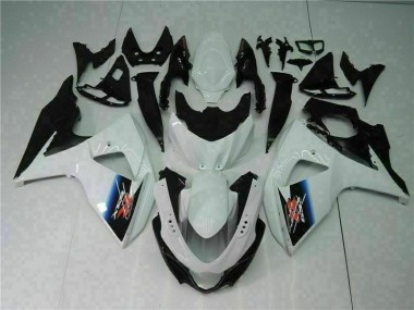 Weiß Schwarz Suzuki GSXR 1000 K9 2009-2016 Motorrad Vollverkleidung
