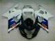 Weiß Schwarz Suzuki GSXR 600 / 750 K4 2004-2005 Motorrad Verkleidungen Weiß Schwarz Suzuki GSXR 600 / 750 K4 2004-2005 Motorrad Verkleidungen