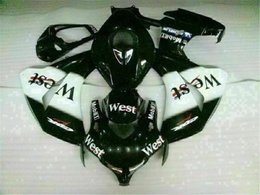 Weiß Schwarz West Honda CBR 1000 RR 2008-2011 Motorrad Verkleidungen