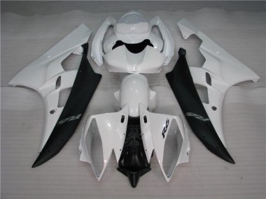 Weiß Schwarz Yamaha R6 2006-2007 Motorrad Verkleidungen