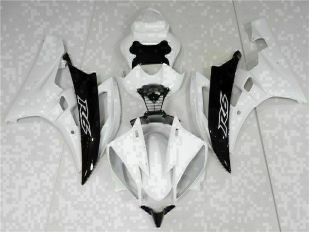 Weiß Schwarz Yamaha R6 2006-2007 Motorrad Verkleidungen & Plastik Weiß Schwarz Yamaha R6 2006-2007 Motorrad Verkleidungen & Plastik