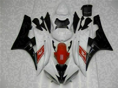 Weiß Schwarz Yamaha R6 2006-2007 Motorrad Vollverkleidung