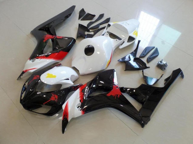 Weiß Schwarz mit Kein Aufkleber Honda CBR 1000 RR 2006-2007 Motorrad Verkleidungen Weiß Schwarz mit Kein Aufkleber Honda CBR 1000 RR 2006-2007 Motorrad Verkleidungen