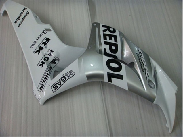 Weiß Silber Schwarz Repsol Honda CBR 1000 RR 2004-2005 Motorrad Verkleidungen Weiß Silber Schwarz Repsol Honda CBR 1000 RR 2004-2005 Motorrad Verkleidungen