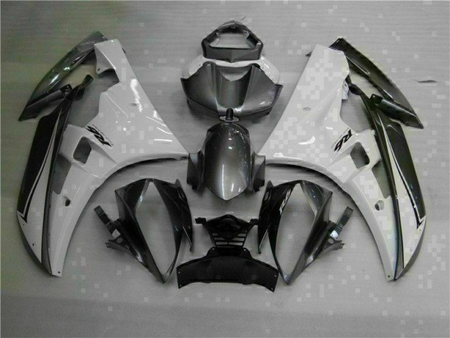 Weiß Silber Yamaha R6 2006-2007 Motorrad Verkleidungen Weiß Silber Yamaha R6 2006-2007 Motorrad Verkleidungen
