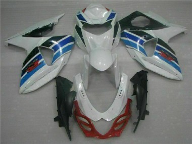 Weiß Suzuki GSXR 1000 K9 2009-2016 Motorrad Verkleidungen