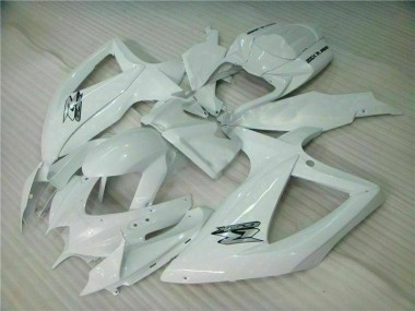 Weiß Suzuki GSXR 600 / 750 K8 2008-2010 Motorrad Verkleidungen